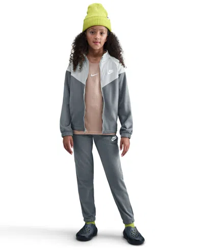 Nike Sportswear Big Kids Dri-fit Tracksuit, 2 Piece Set In Neutral