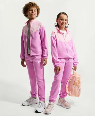 Nike Sportswear Big Kids Dri-fit Tracksuit, 2 Piece Set In Pink