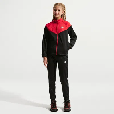 Nike Sportswear Big Kids' Dri-fit Tracksuit In Black
