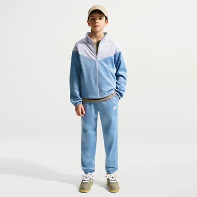 Nike Sportswear Big Kids' Dri-fit Tracksuit In Blue