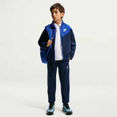 Nike Sportswear Big Kids' Dri-fit Tracksuit In Blue