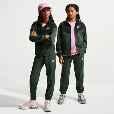 Nike Sportswear Big Kids' Dri-fit Tracksuit In Green