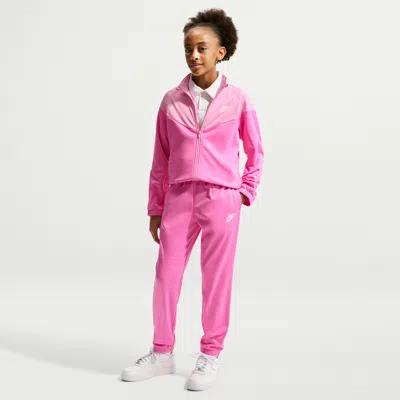 Nike Sportswear Big Kids' Dri-fit Tracksuit In Pink
