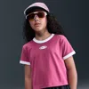 Nike Sportswear Big Kids' (girls') Cropped T-shirt In Pink