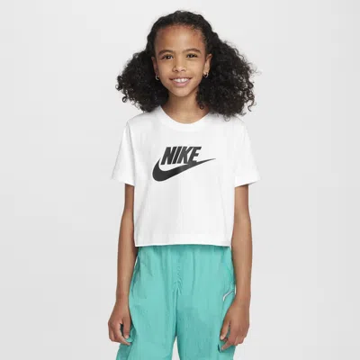 Nike Sportswear Big Kids' (girls') Cropped T-shirt In White