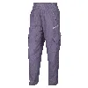 Nike Sportswear Big Kids' (girls') High-waisted Woven Cargo Pants In Purple