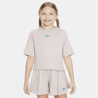 Nike Sportswear Big Kids' (girls') Short-sleeve Top In Purple