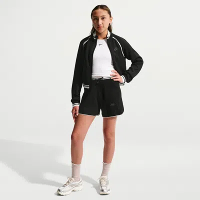 Nike Sportswear Big Kids' (girls') Sweater Track Short In Black