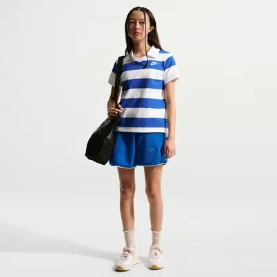 Nike Sportswear Big Kids' (girls') Sweater Track Short In Blue