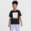 Nike Sportswear Big Kids' (girls') T-shirt In Black