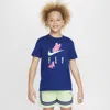 Nike Sportswear Big Kids' (girls') T-shirt In Blue