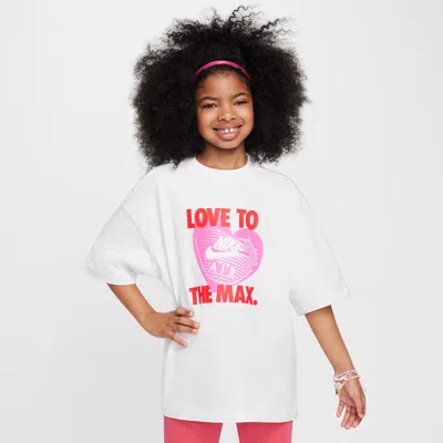 Nike Sportswear Big Kids' (girls') T-shirt In White