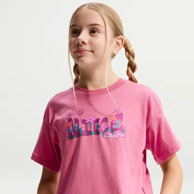 Nike Sportswear Big Kids' (girls') T-shirt In Pink