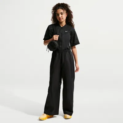 Nike Sportswear Big Kids' (girls') Woven Dance Jumpsuit In Black