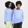 Nike Sportswear Big Kids' Long-sleeve T-shirt In Blue