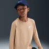Nike Sportswear Big Kids' Long-sleeve T-shirt In Neutral