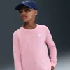 Nike Sportswear Big Kids' Long-sleeve T-shirt In Pink