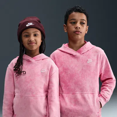 Nike Sportswear Big Kids' Pullover Hoodie In Pink
