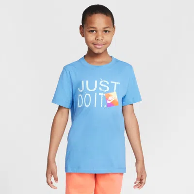 Nike Sportswear Big Kids' T-shirt In Blue