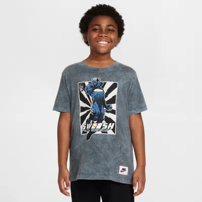 Nike Sportswear Big Kids' T-shirt In Gray