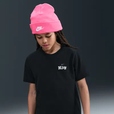 Nike Sportswear Big Kids' T-shirt In Black