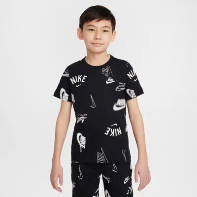 Nike Sportswear Big Kids' T-shirt In Black