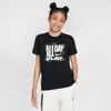 Nike Sportswear Big Kids' T-shirt In Black