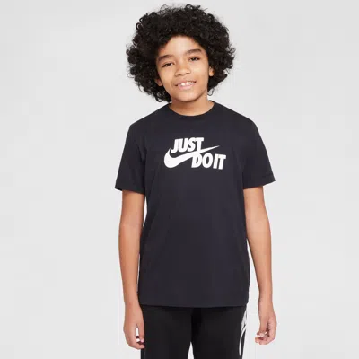 Nike Sportswear Big Kids' T-shirt In Black