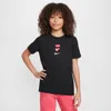 Nike Sportswear Big Kids' T-shirt In Black