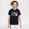 Nike Sportswear Big Kids' T-shirt In Black