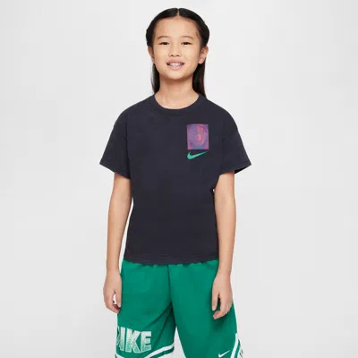 Nike Sportswear Big Kids' T-shirt In Black
