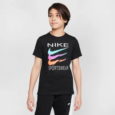 Nike Sportswear Big Kids' T-shirt In Black