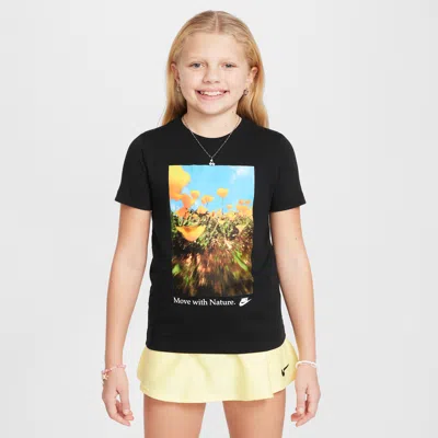 Nike Sportswear Big Kids' T-shirt In Black