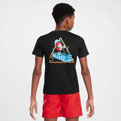Nike Sportswear Big Kids' T-shirt In Black
