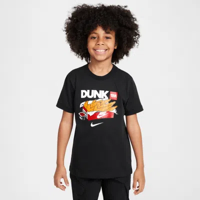 Nike Sportswear Big Kids' T-shirt In Black