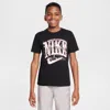 Nike Sportswear Big Kids' T-shirt In Black