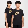 Nike Sportswear Big Kids' T-shirt In Black