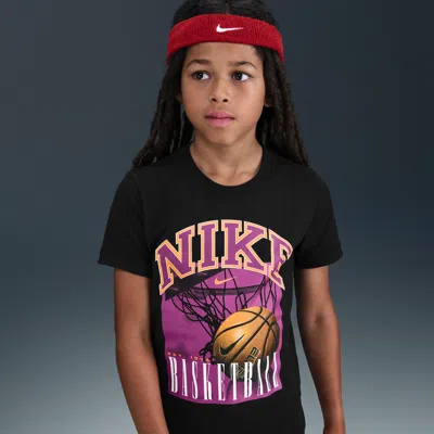 Nike Sportswear Big Kids' T-shirt In Black