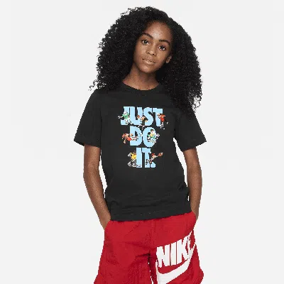 Nike Sportswear Big Kids' T-shirt In Black