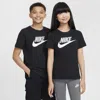 Nike Sportswear Big Kids' T-shirt In Black