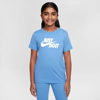 Nike Sportswear Big Kids' T-shirt In Blue