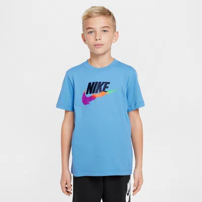 Nike Sportswear Big Kids' T-shirt In Blue