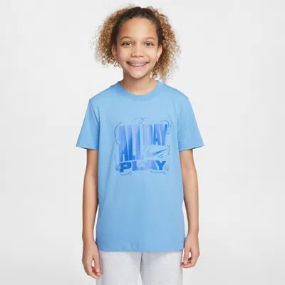 Nike Sportswear Big Kids' T-shirt In Blue