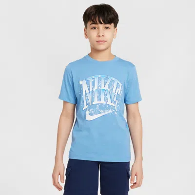 Nike Sportswear Big Kids' T-shirt In Blue