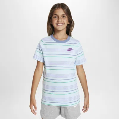 Nike Sportswear Big Kids' T-shirt In Blue