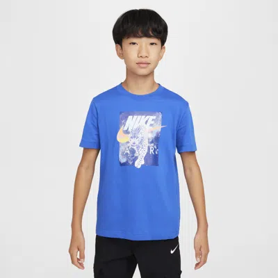 Nike Sportswear Big Kids' T-shirt In Blue