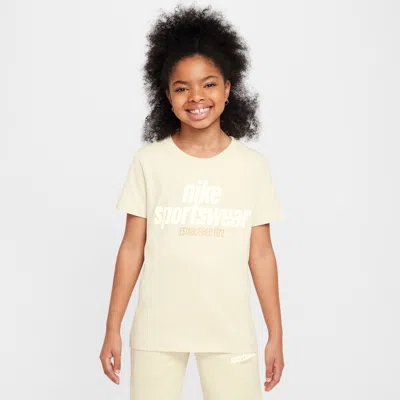 Nike Sportswear Big Kids' T-shirt In Brown