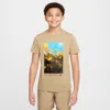 Nike Sportswear Big Kids' T-shirt In Brown