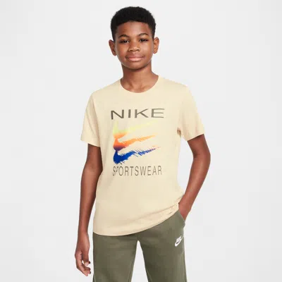 Nike Sportswear Big Kids' T-shirt In Brown