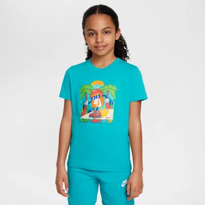 Nike Sportswear Big Kids' T-shirt In Green